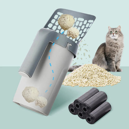 Cat Litter Scooper with Built-In Bags™